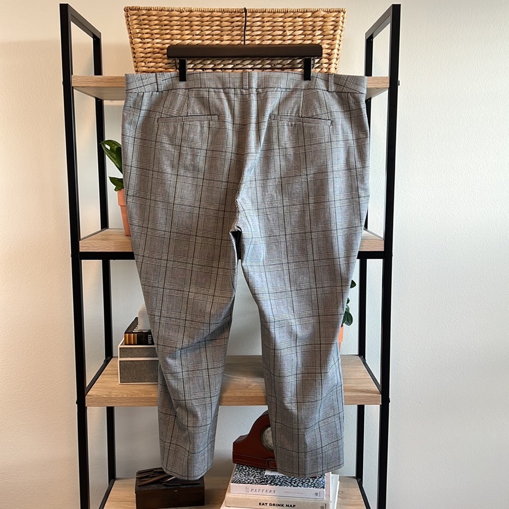 Banana Republic Sloan Plaid High-Rise Dress Pant Crop Trouser, 20 Short - Picture 6 of 11